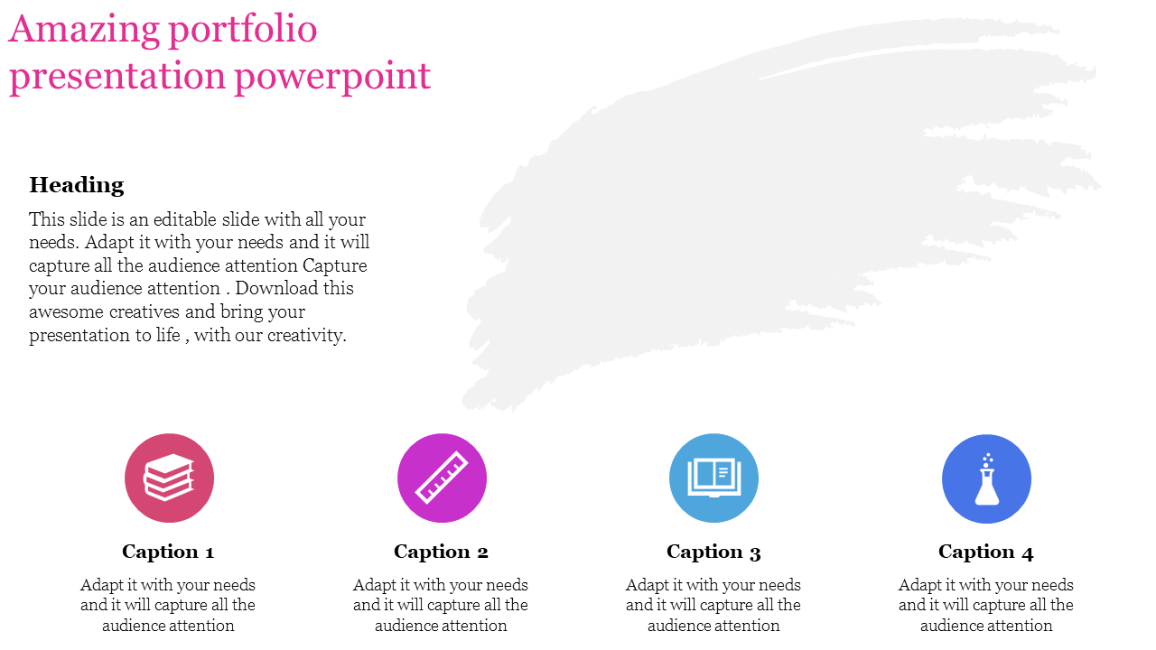 Free - Editable Portfolio PowerPoint Template and Google Slides